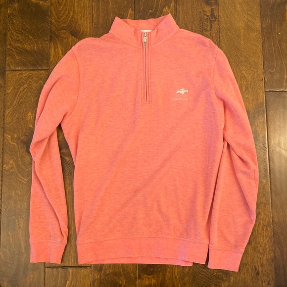 Peter Millar Other - Peter Millar mens small quarter zip . Coral color. Keeneland logo